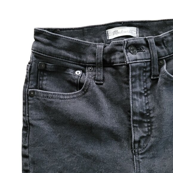 Madewell Cali Demi-Boot Jeans Bayland Wash: Raw-Hem Edition Womens Size 25 - Picture 6 of 7